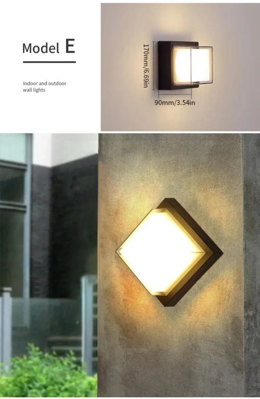 LED Outdoor Wall Light PIR Motion Sensor Wall lamp - Image 21
