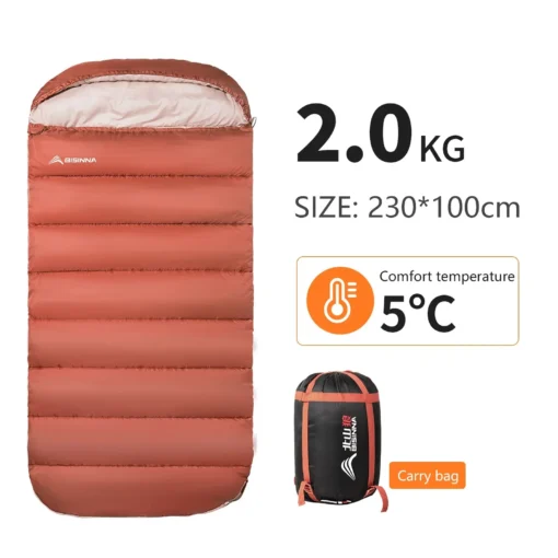 BISINNA Large Camping Sleeping Bag - Image 7
