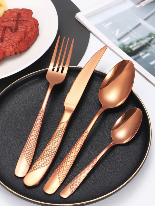 24pc Stainless steel tableware - Image 16