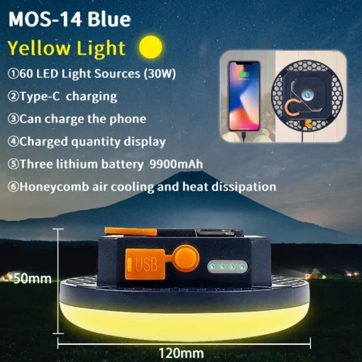 MOSLIGHTING 9900mAh Rechargeable Powerful Light - Image 14