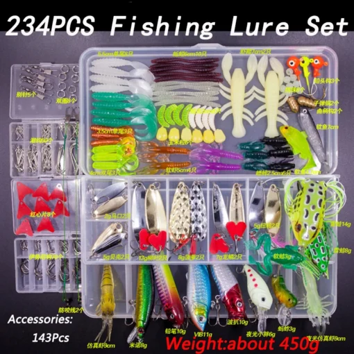 Fishing Lure Kit Soft and Hard Bait - Image 3