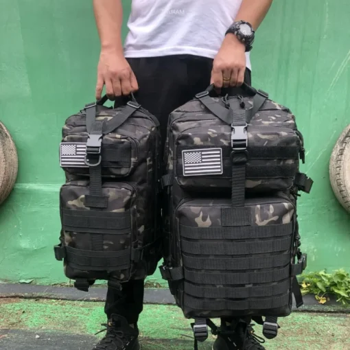 25L/50L 1000D Nylon Waterproof Trekking Fishing Hunting Bag
