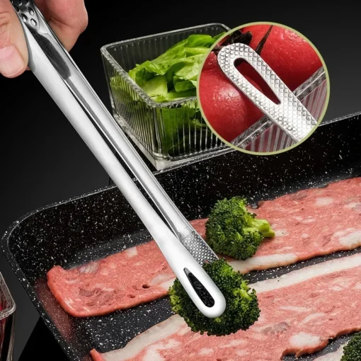 Kitchen Stainless Steel Barbecue Tongs - Image 2