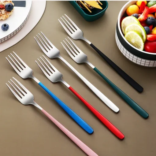 Stainless Steel Tableware Set Portable Cutlery Dinner Knife Fork Spoon Chopsticks Four-piece Suit with Box - Image 3