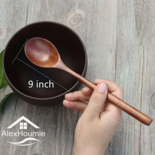 6 Piece Wooden Spoon Bamboo Kitchen Korean Style - Image 3