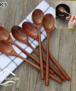 6 Piece Wooden Spoon Bamboo Kitchen Korean Style