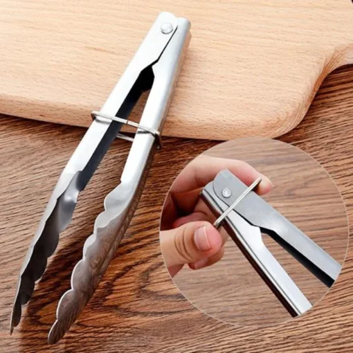 Stainless Steel Kitchen Food Tongs - Image 4