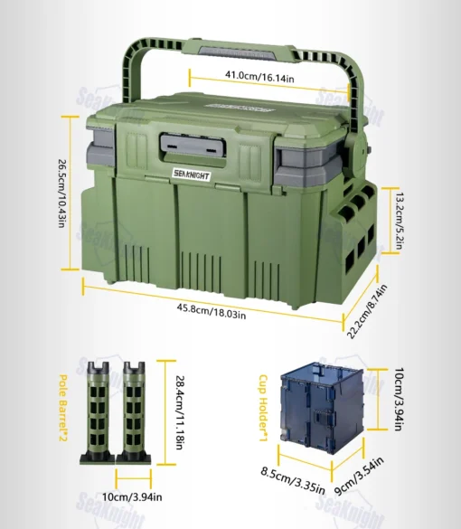 SeaKnight Brand 20L Fishing Tackle Box - Image 12