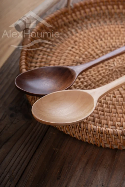 6 Piece Wooden Spoon Bamboo Kitchen Korean Style - Image 14
