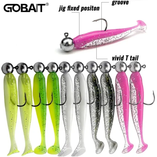 10PCS Soft Lure 5.5cm 7cm 10cm