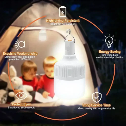 60W Emergency Light Outdoor Camping Supplies - Image 3
