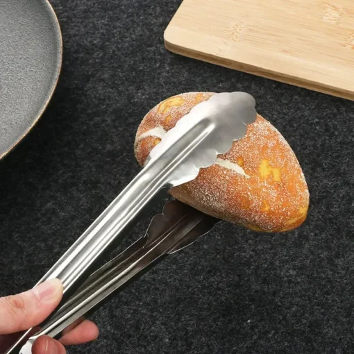 Stainless Steel Kitchen Food Tongs - Image 11