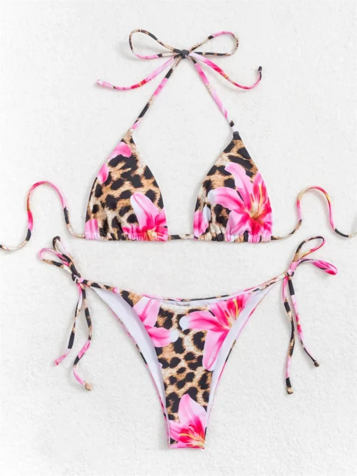 2025 New Flower Print Bikini Set - Image 31