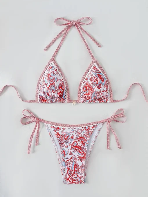 2025 Halter String Triangle Two Piece Bikini Women Swimwear - Image 10