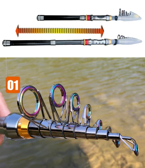 1.8-3.6m Carbon Fiber Fishing Rod - Image 16
