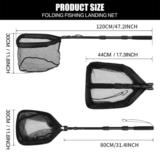 55cm-190cm Telescopic Fishing Net - Image 7