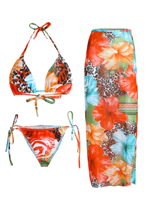 2025 New Flower Print Bikini Set - Image 7