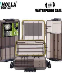 SAMOLLA New large Waterproof Fishing Tackle Box