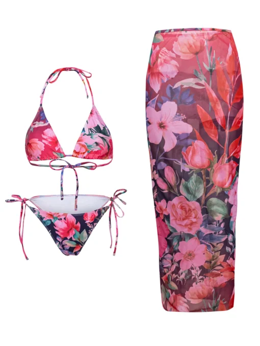 2025 New Flower Print Bikini Set - Image 19