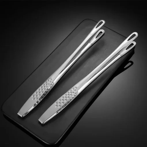 Kitchen Stainless Steel Barbecue Tongs - Image 14