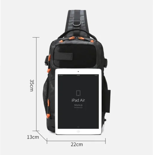 Waterproof Camo Tactical Chest Bag - Image 11