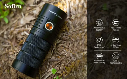 Sofirn SP36 Pro 8000lm Powerful LED Flashlight - Image 11