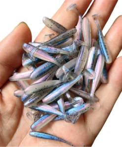 50PCS Micro Soft Fishing Lures