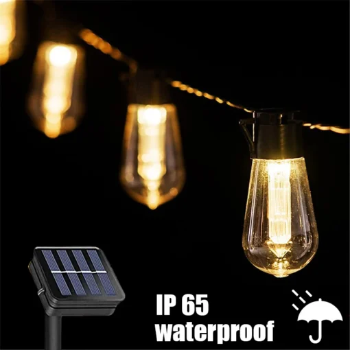 Outdoor Solar String Lights LED IP65 Waterproof - Image 6