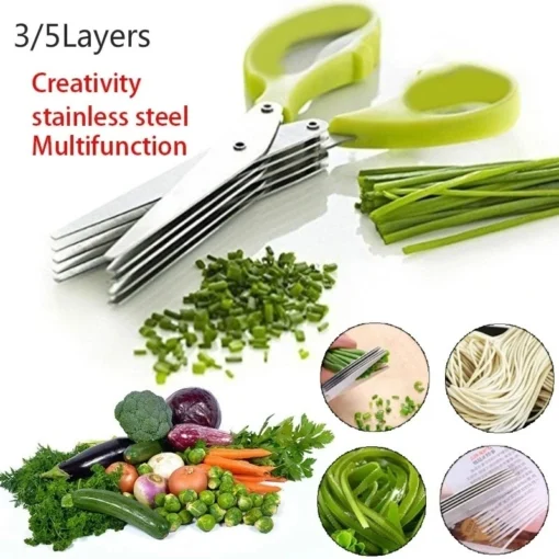 Muti-Layers Kitchen Scissors Stainless Steel - Image 9