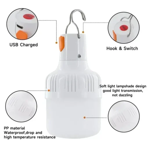 60W Emergency Light Outdoor Camping Supplies - Image 5