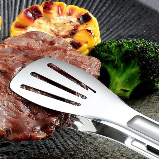 3/1Pcs Stainless Steel Food Tongs - Image 3
