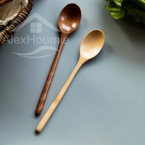 6 Piece Wooden Spoon Bamboo Kitchen Korean Style - Image 27