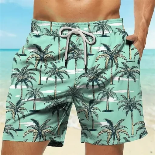 Palm Tree Tropical Men's Resort 3D Printed Board Shorts