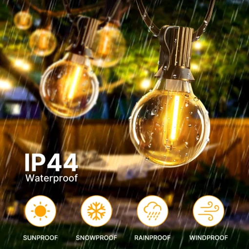 Solar String Lights Outdoor G40 - Image 5