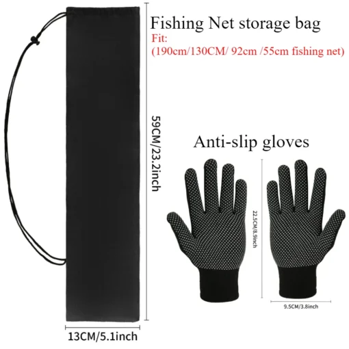 55cm-190cm Telescopic Fishing Net - Image 26