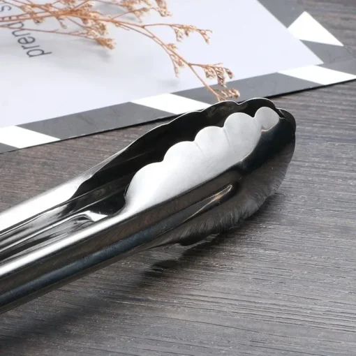 Stainless Steel Kitchen Food Tongs - Image 2