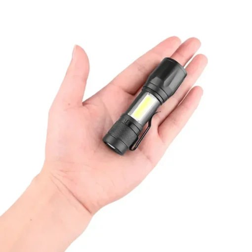 Mini LED Flashlight COB+XPE Portable Torch - Image 4