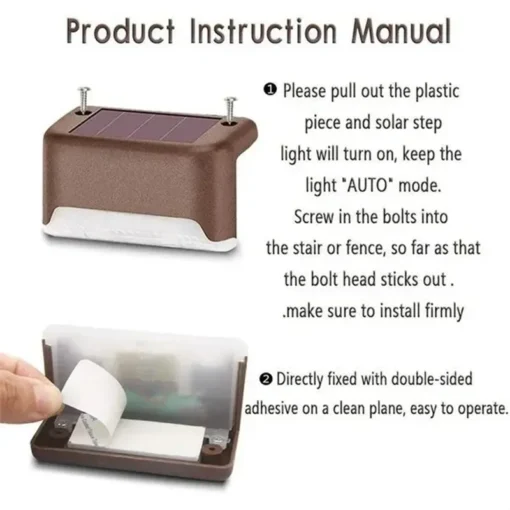 Warm White LED Solar Step Lamp - Image 24