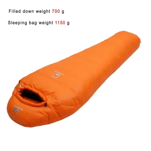 Very Warm White Goose Down Filled Adult Mummy Style Sleeping Bag - Image 21