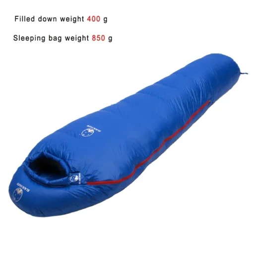 Very Warm White Goose Down Filled Adult Mummy Style Sleeping Bag - Image 7