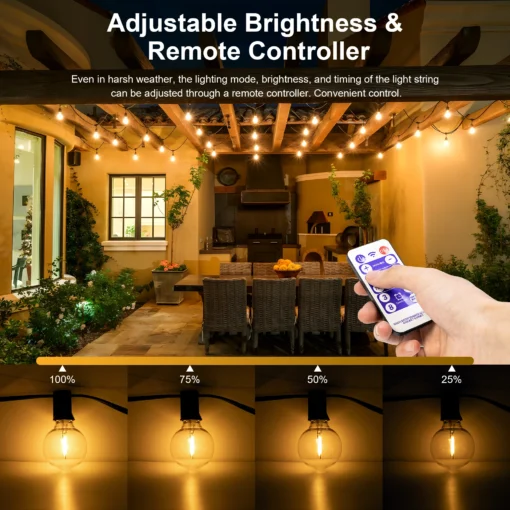 Solar String Lights Outdoor G40 - Image 3
