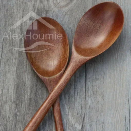 6 Piece Wooden Spoon Bamboo Kitchen Korean Style - Image 18