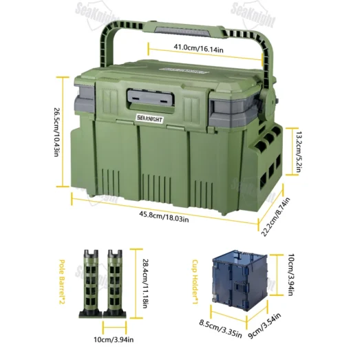 SeaKnight Brand 20L Fishing Tackle Box - Image 2