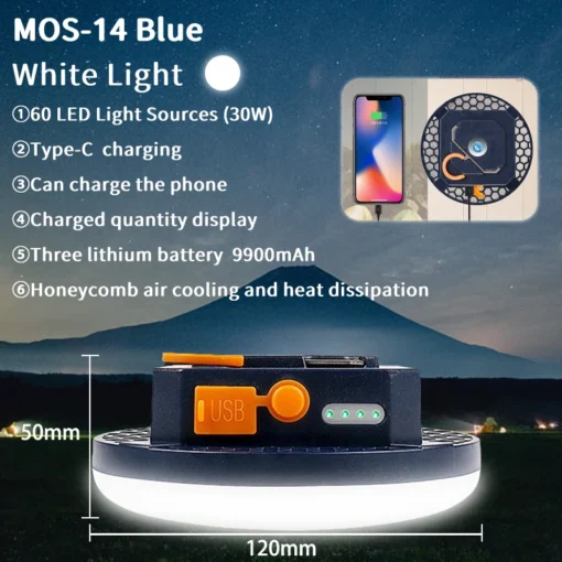 MOSLIGHTING 9900mAh Rechargeable Powerful Light - Image 12