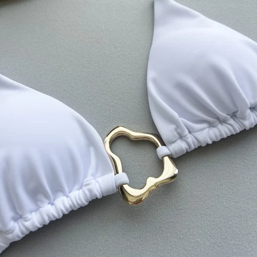 Sexy Bikini Solid Color Lace-up - Image 6