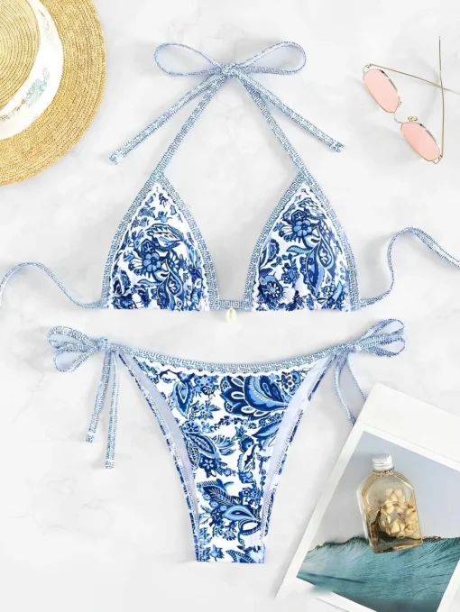 2025 Halter String Triangle Two Piece Bikini Women Swimwear - Image 13
