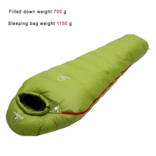 Very Warm White Goose Down Filled Adult Mummy Style Sleeping Bag - Image 22