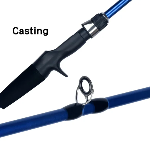 BIUTIFU Baitcasting Spinning Travel Carbon 4/5 Section Fishing Rods - Image 5