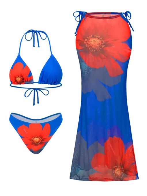 2025 New Flower Print Bikini Set - Image 13