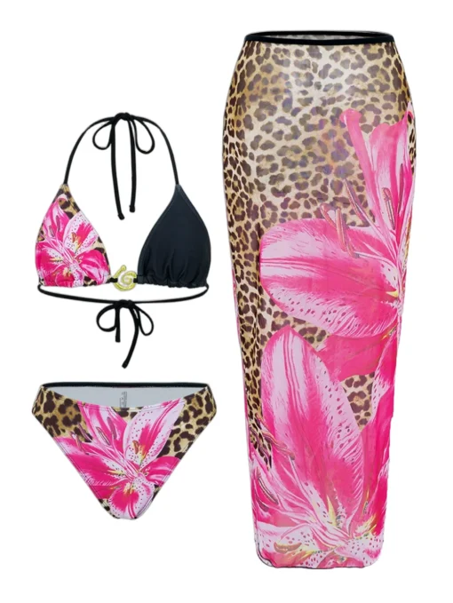 2025 New Flower Print Bikini Set - Image 10